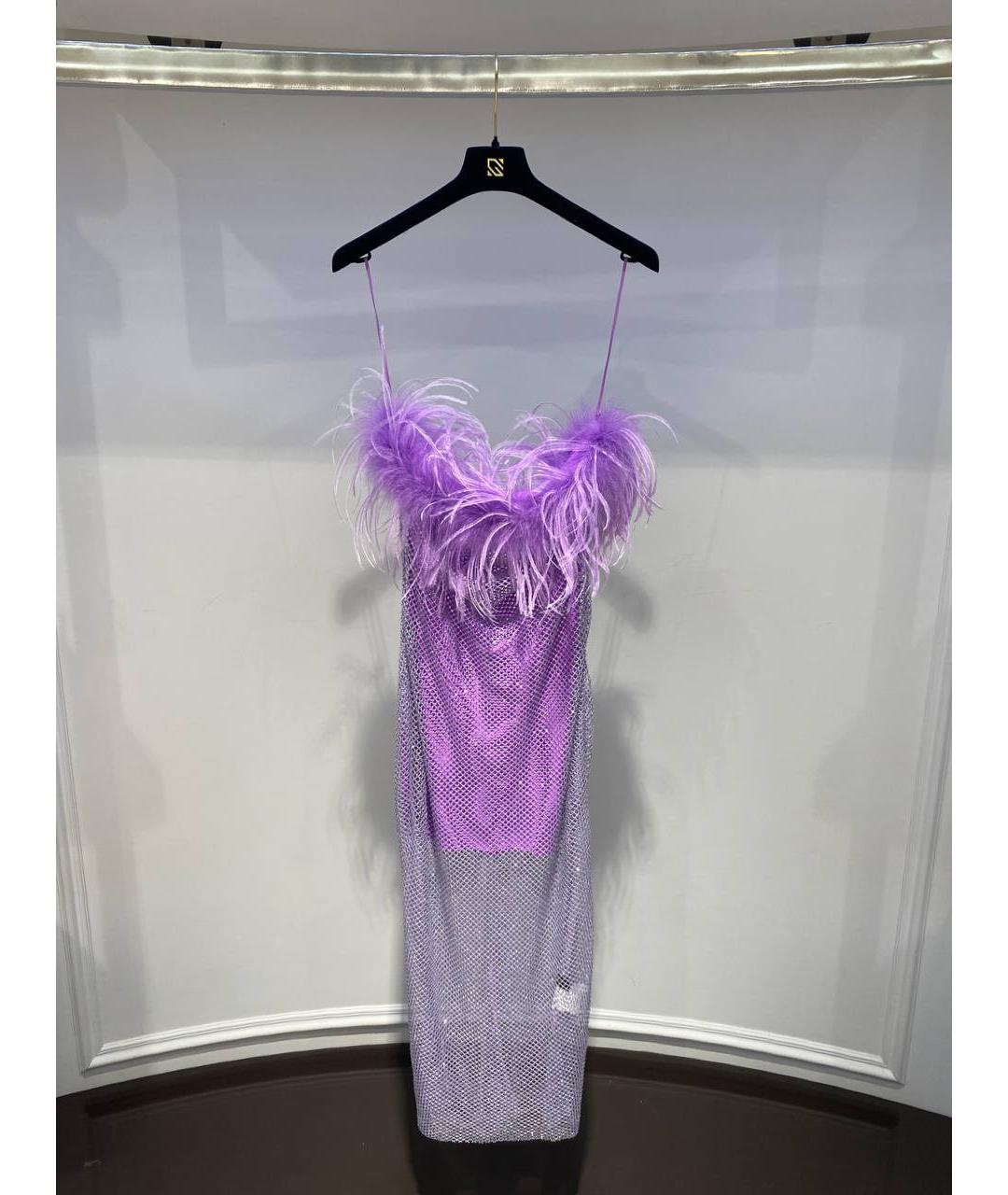 GIUSEPPE DI MORABITO Фиолетовое полиамидовое вечернее платье, фото 2