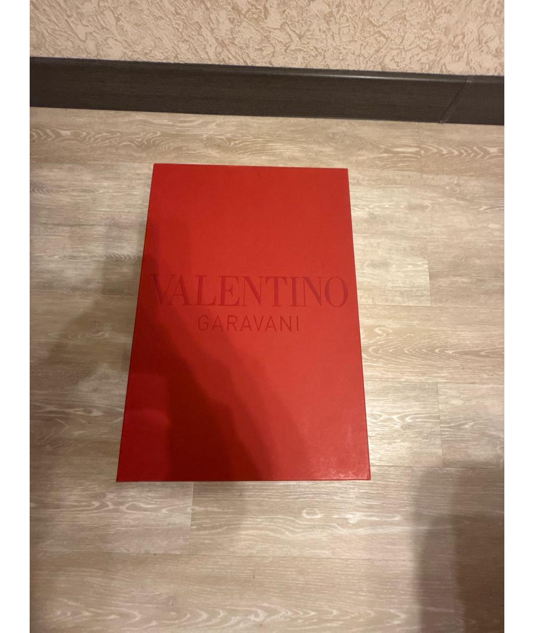 VALENTINO Черные кожаные полусапоги, фото 8