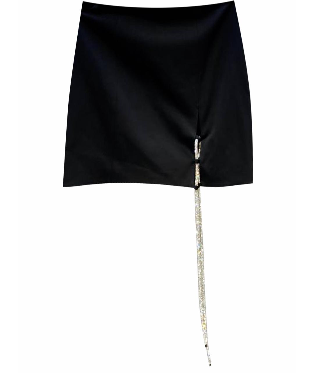 GIUSEPPE DI MORABITO Черная вискозная юбка мини, фото 1