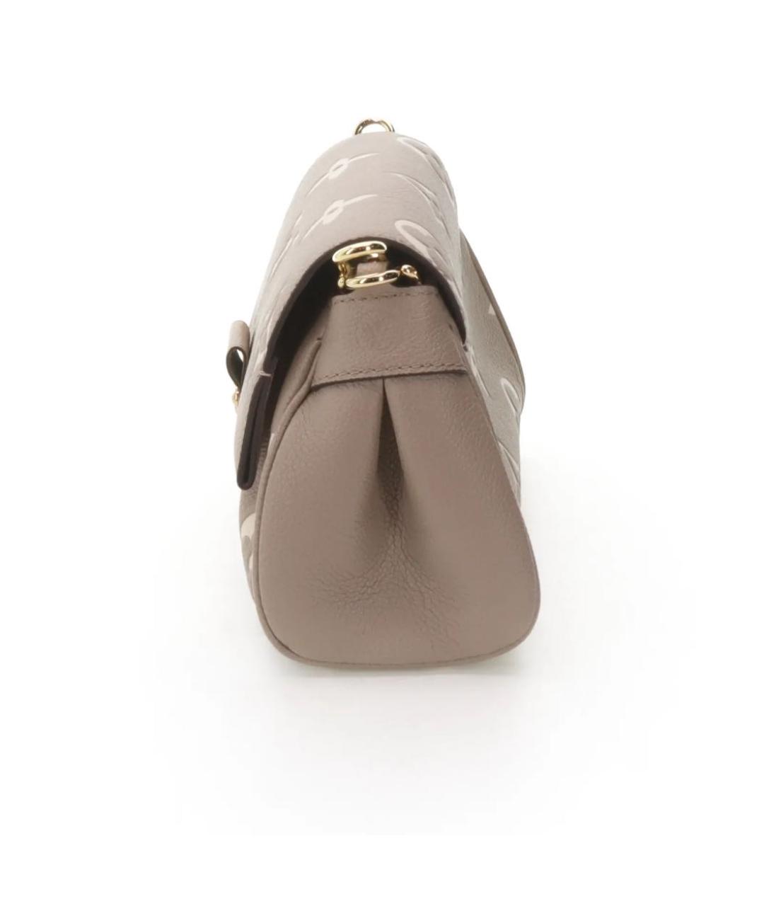 LOUIS VUITTON Коричневая кожаная сумка через плечо, фото 4