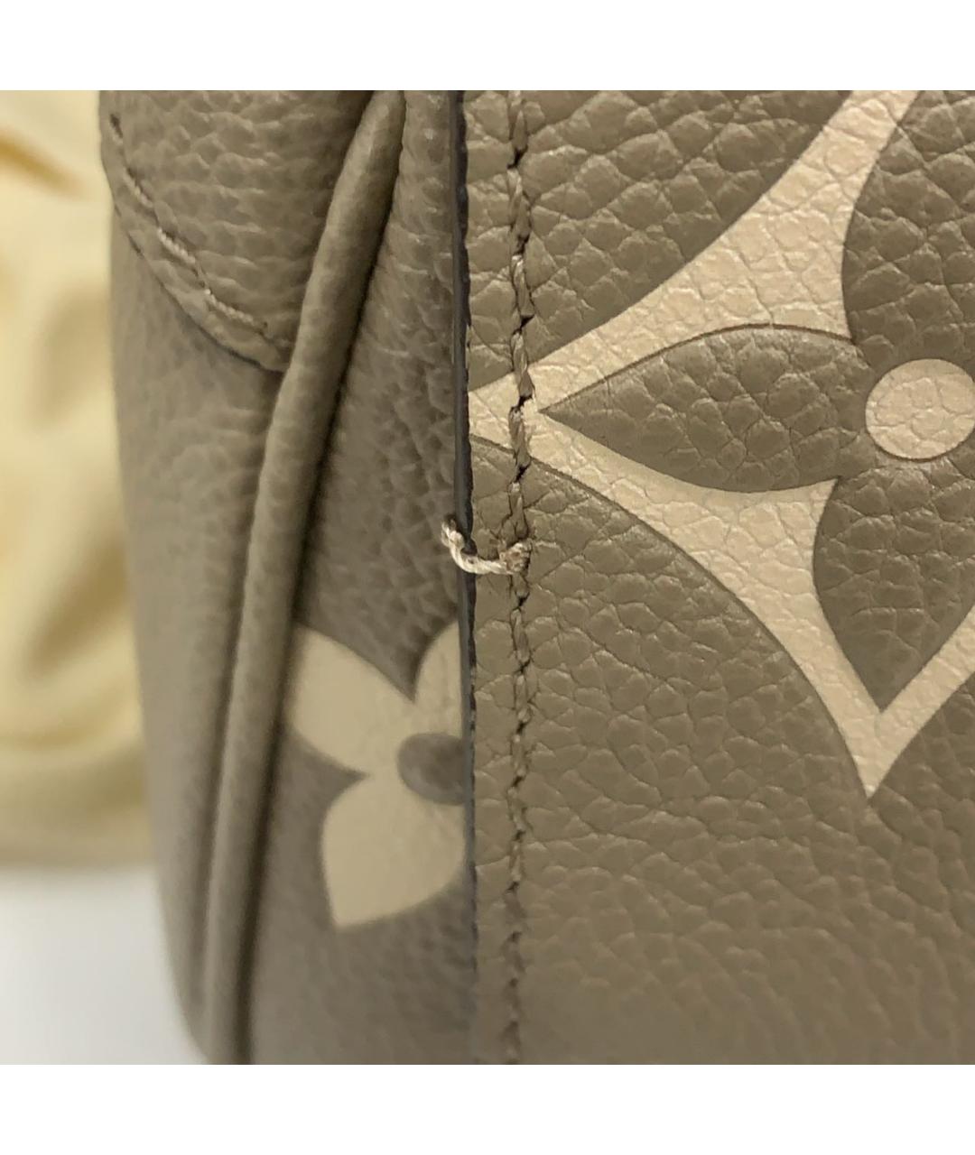 LOUIS VUITTON Коричневая кожаная сумка через плечо, фото 8