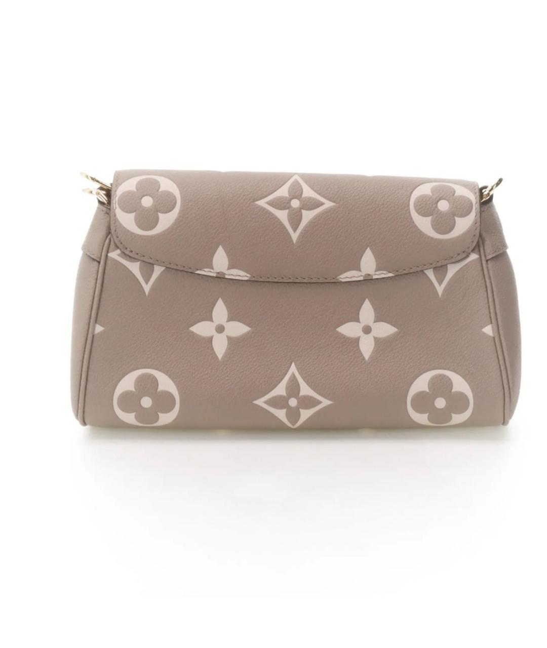 LOUIS VUITTON Коричневая кожаная сумка через плечо, фото 3