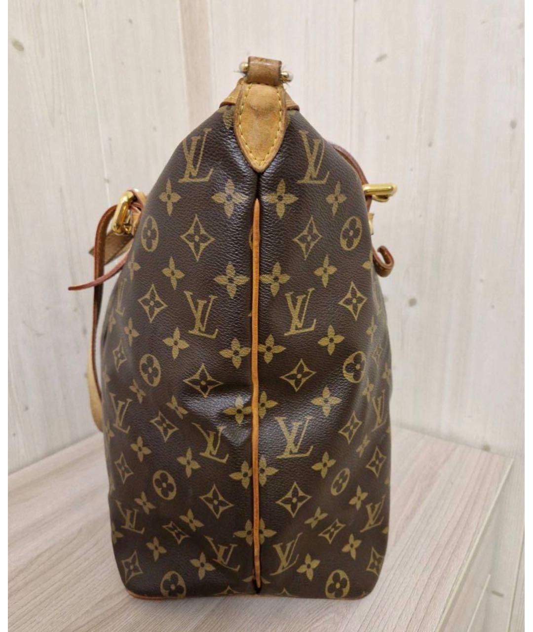 LOUIS VUITTON Коричневая кожаная сумка тоут, фото 4