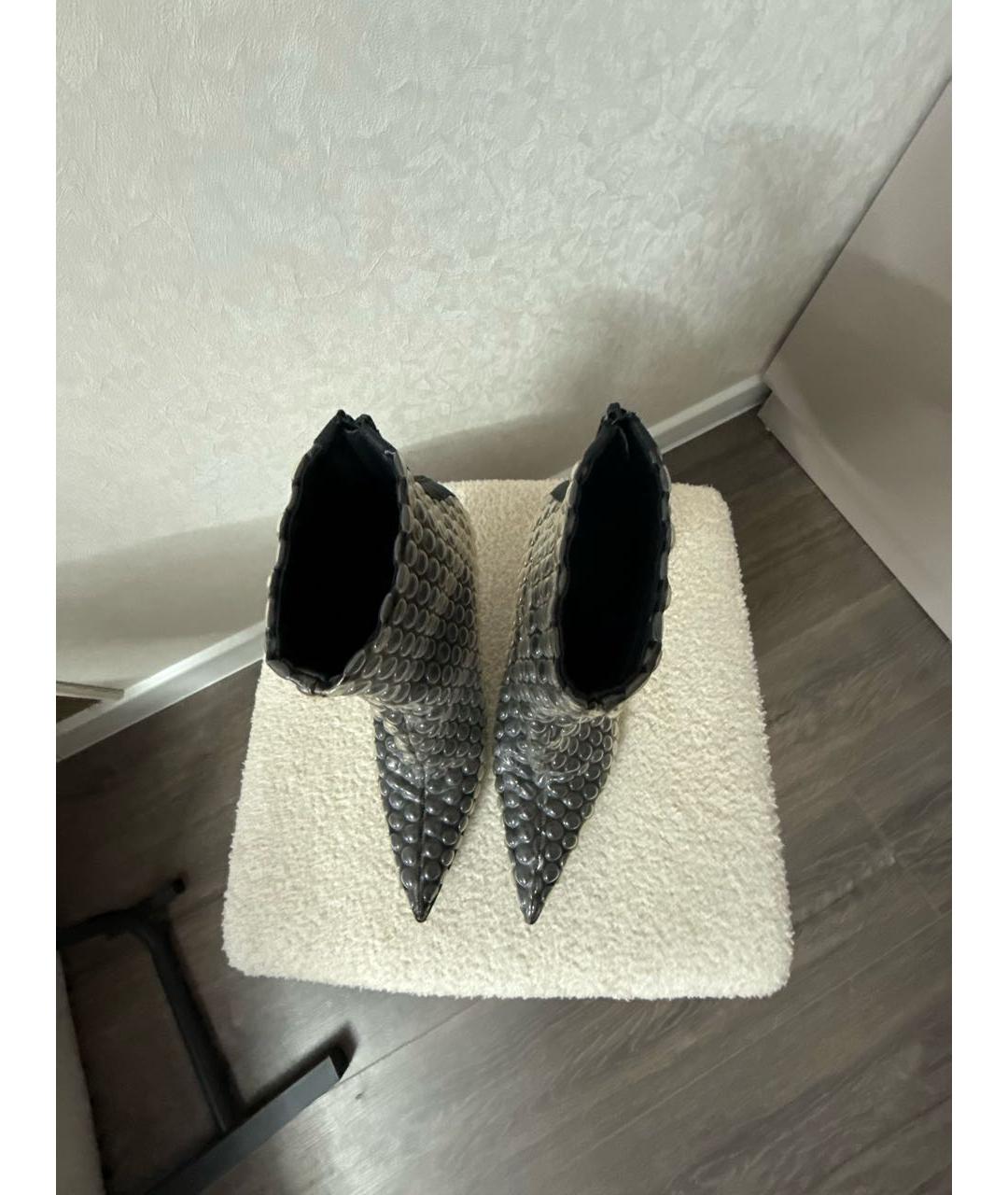 MM6 MAISON MARGIELA Черные кожаные ботильоны, фото 3