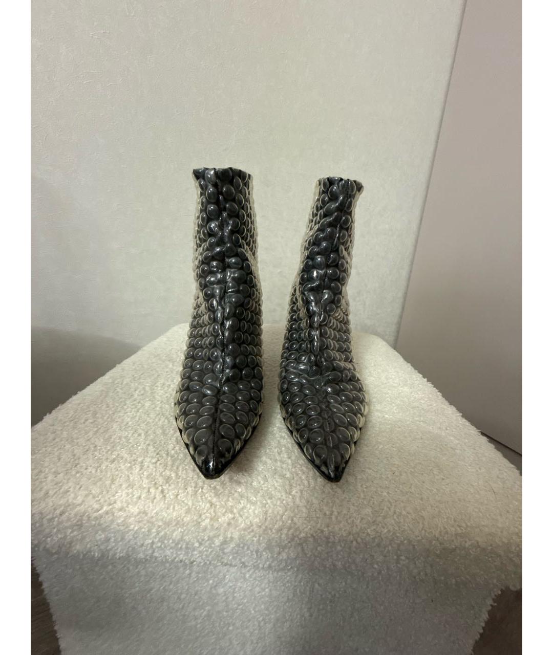 MM6 MAISON MARGIELA Черные кожаные ботильоны, фото 2