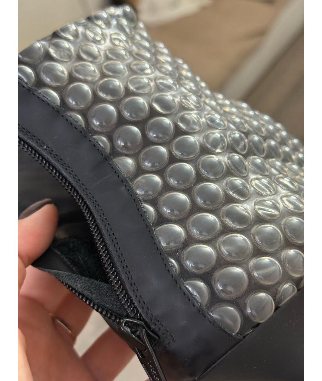 MM6 MAISON MARGIELA Черные кожаные ботильоны, фото 7