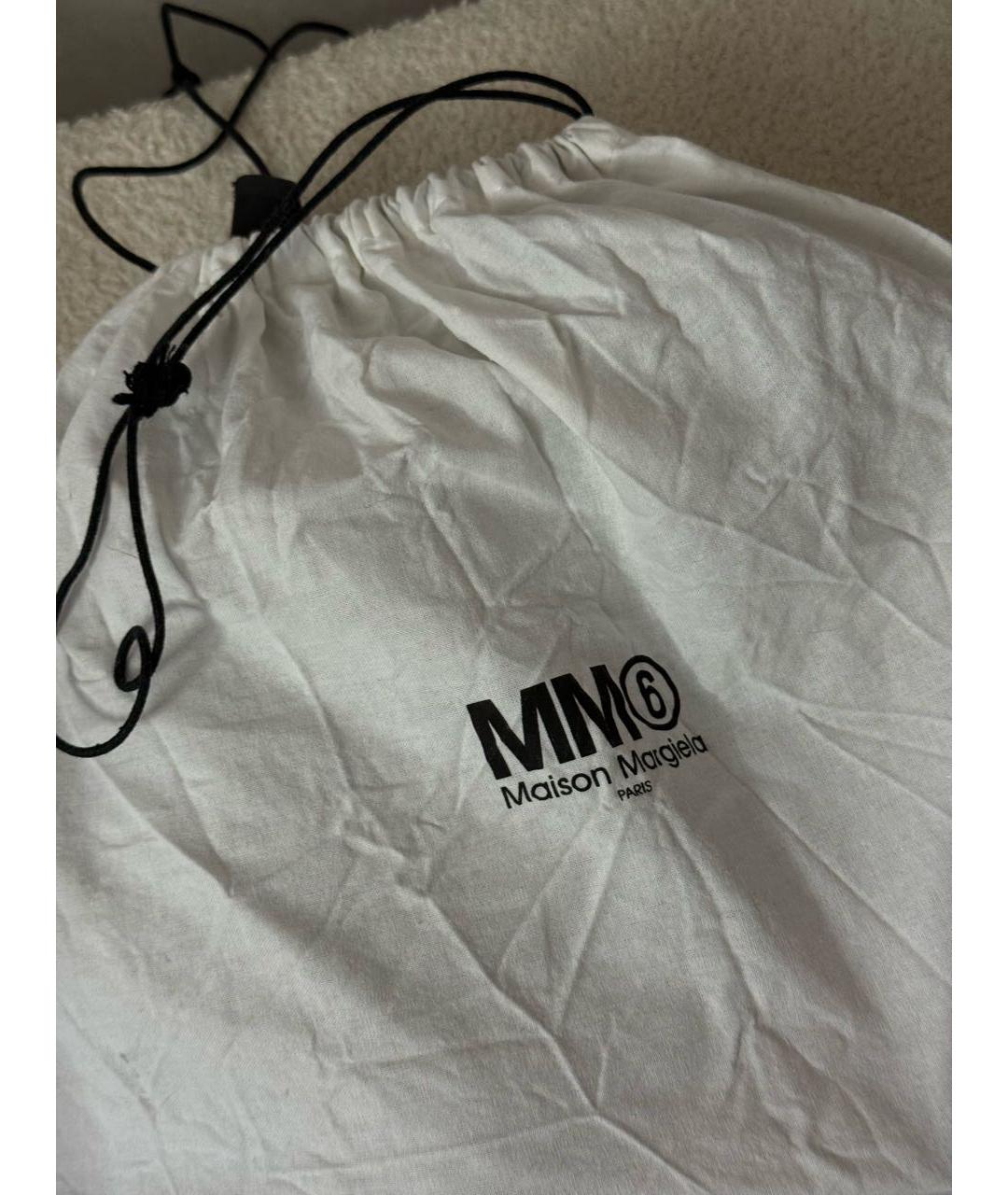 MM6 MAISON MARGIELA Черные кожаные ботильоны, фото 8