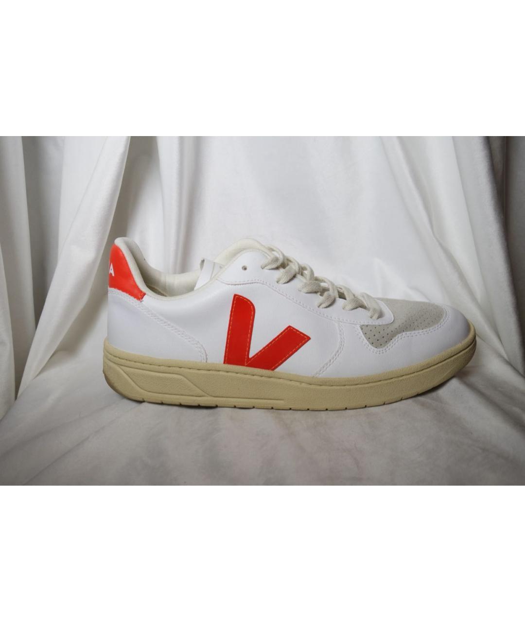 VEJA Белые кожаные низкие кроссовки / кеды, фото 9