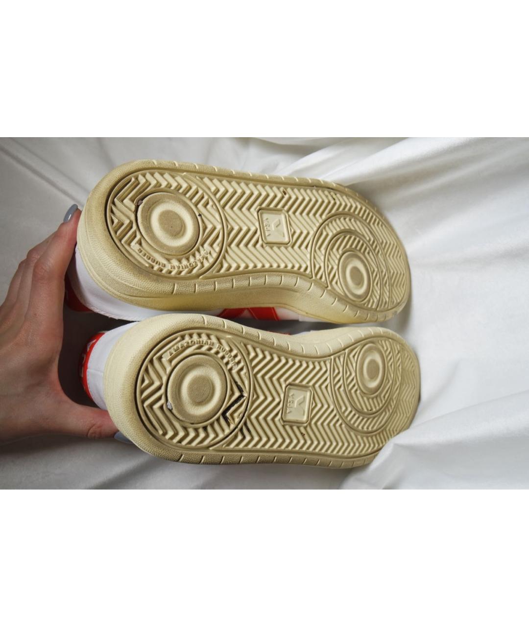 VEJA Белые кожаные низкие кроссовки / кеды, фото 8