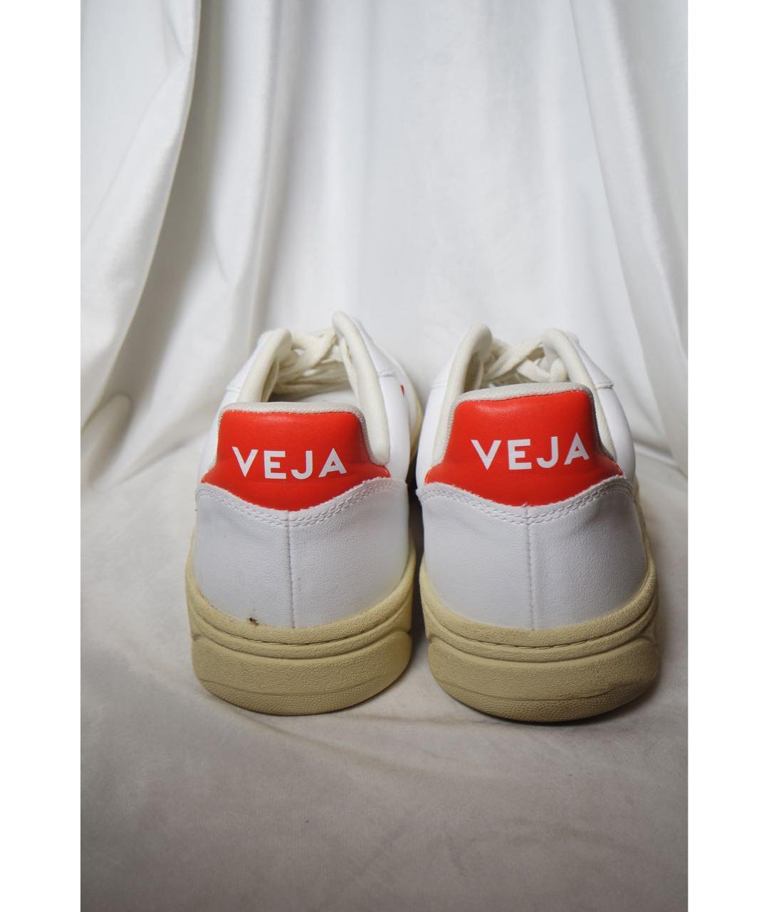 VEJA Белые кожаные низкие кроссовки / кеды, фото 5