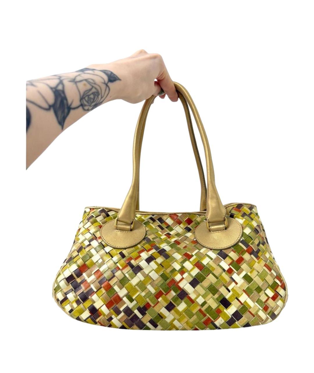 BOTTEGA VENETA Мульти кожаная сумка с короткими ручками, фото 10