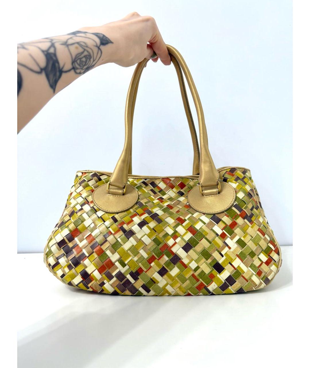 BOTTEGA VENETA Мульти кожаная сумка с короткими ручками, фото 9