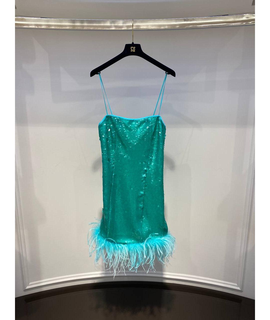 GIUSEPPE DI MORABITO Голубое полиэстеровое вечернее платье, фото 2