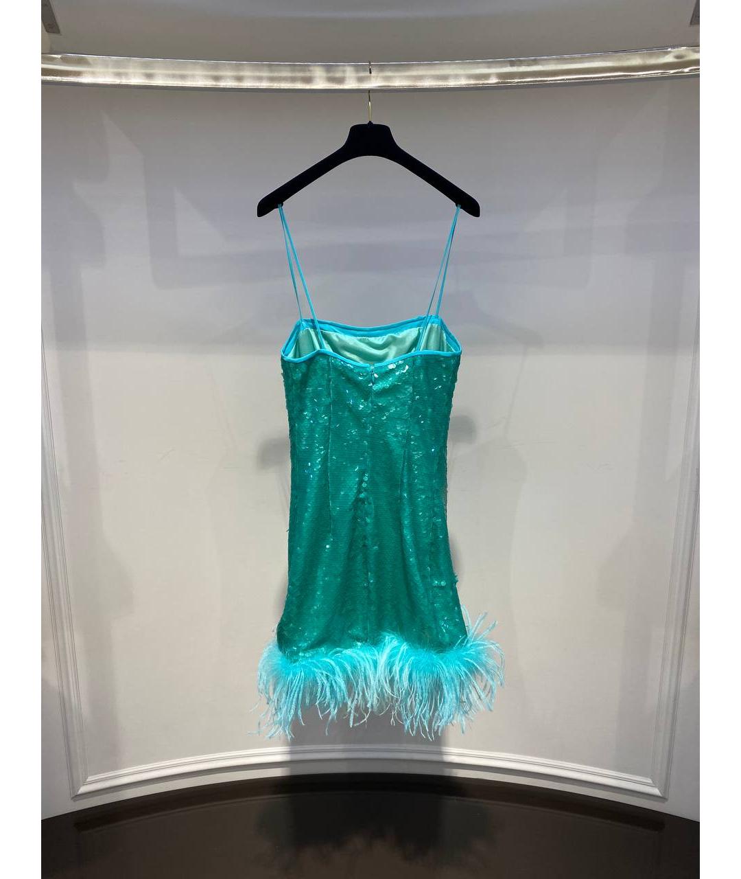 GIUSEPPE DI MORABITO Голубое полиэстеровое вечернее платье, фото 3