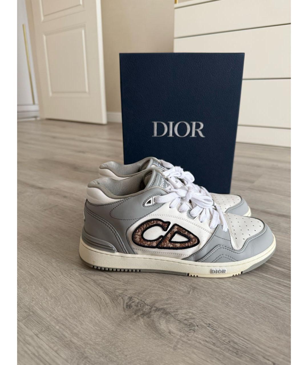 CHRISTIAN DIOR Мульти кожаные кеды, фото 6