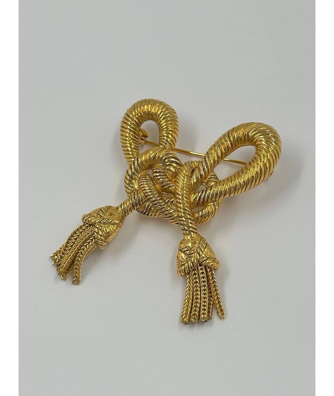SONIA RYKIEL Золотая позолоченная булавка / брошь, фото 2