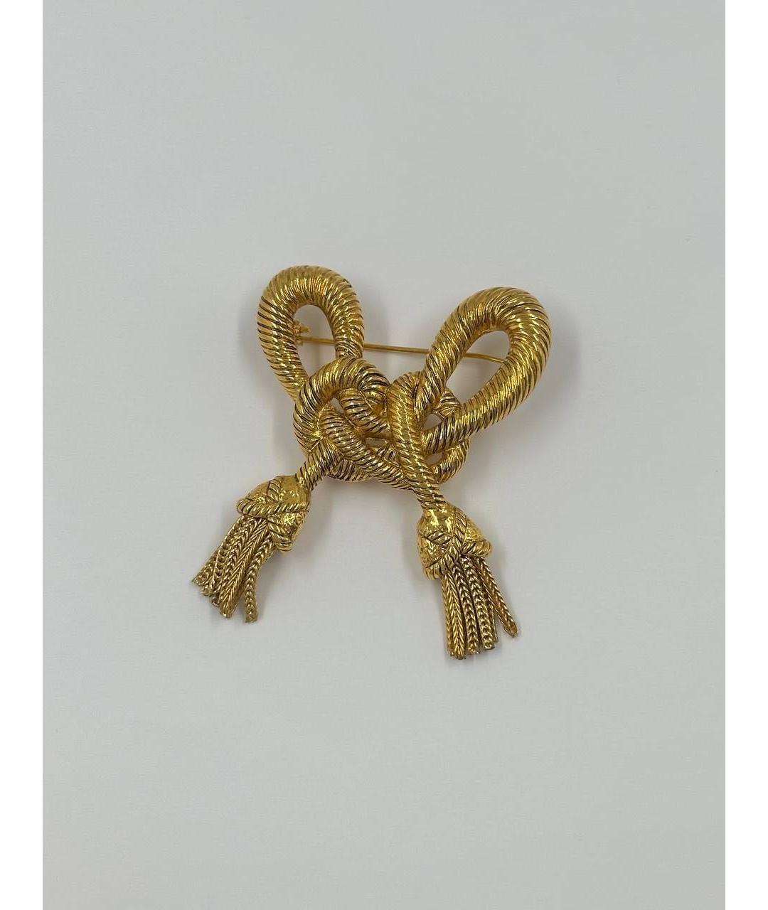 SONIA RYKIEL Золотая позолоченная булавка / брошь, фото 5