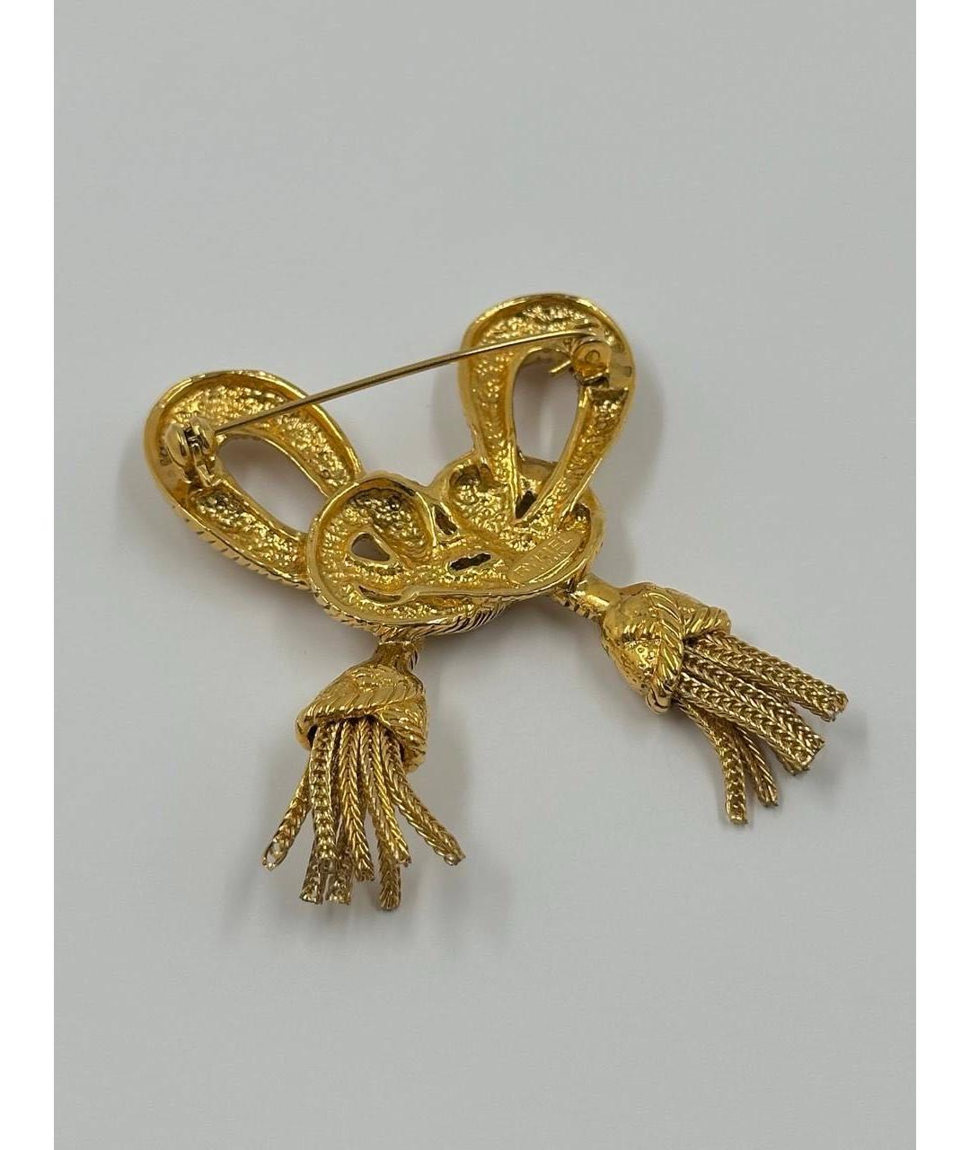 SONIA RYKIEL Золотая позолоченная булавка / брошь, фото 4