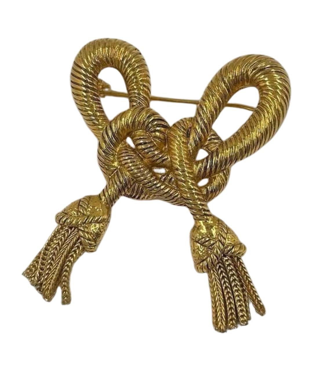 SONIA RYKIEL Золотая позолоченная булавка / брошь, фото 1