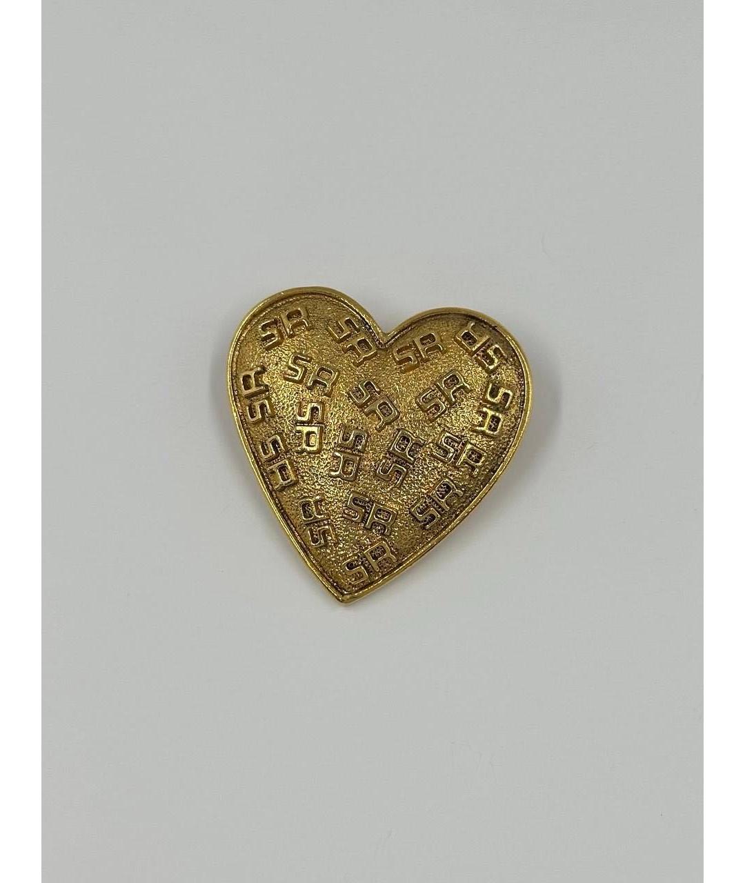 SONIA RYKIEL Золотая позолоченная булавка / брошь, фото 5