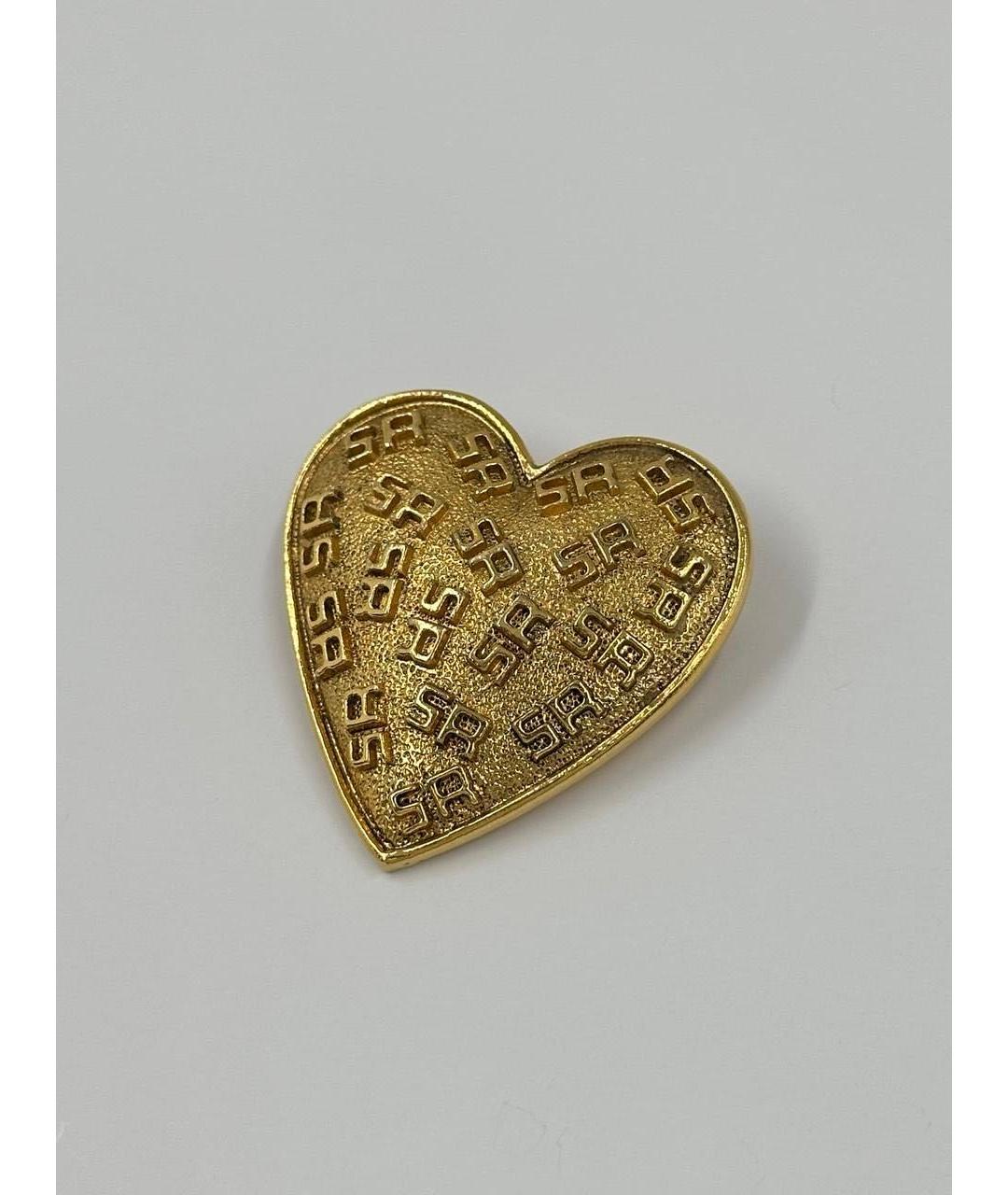 SONIA RYKIEL Золотая позолоченная булавка / брошь, фото 2