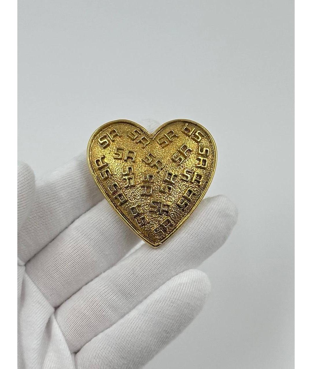 SONIA RYKIEL Золотая позолоченная булавка / брошь, фото 3