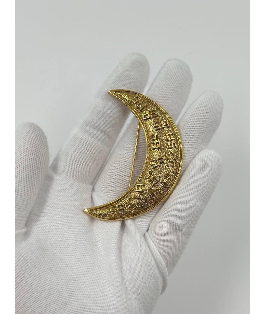 SONIA RYKIEL Золотая позолоченная булавка / брошь, фото 3