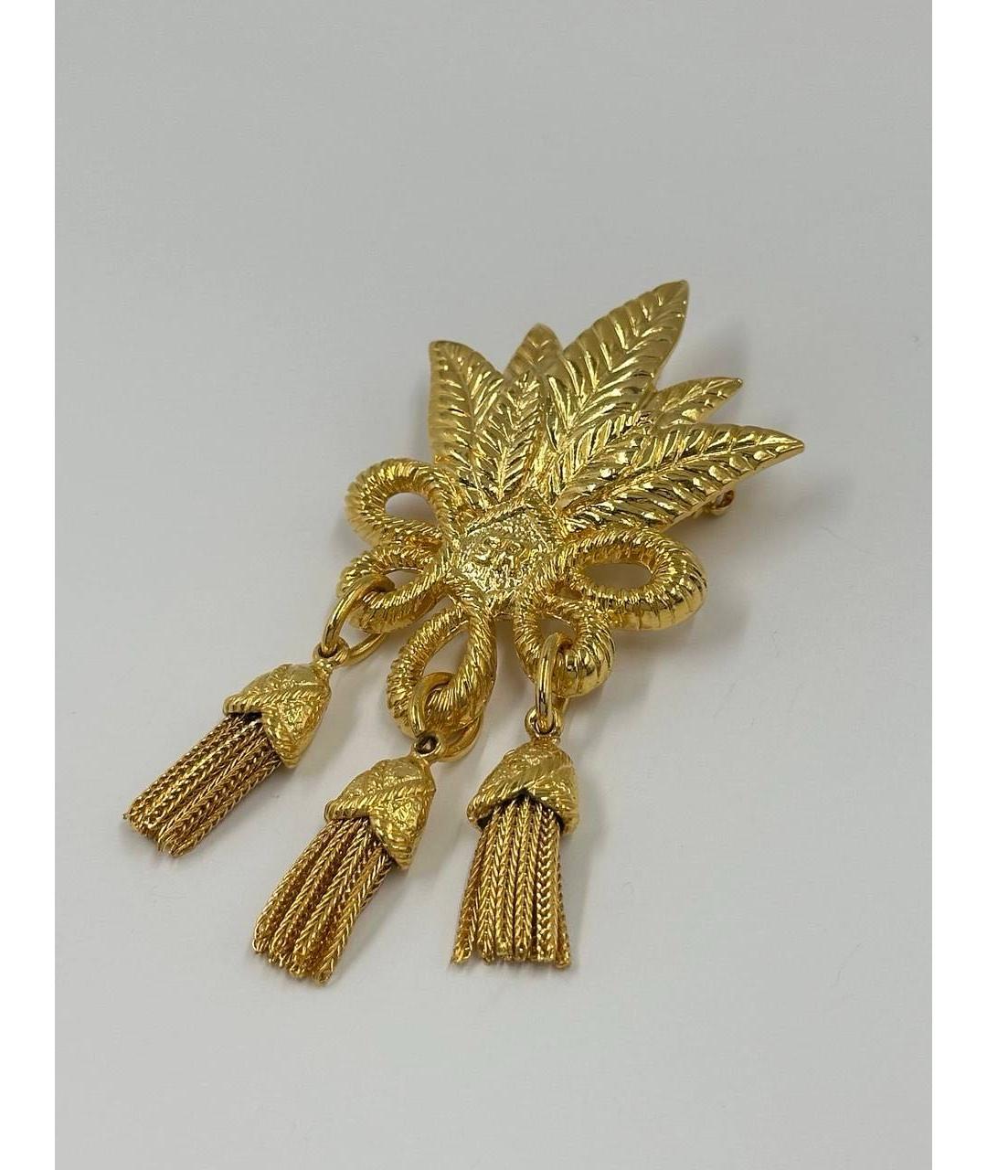 SONIA RYKIEL Золотая позолоченная булавка / брошь, фото 2