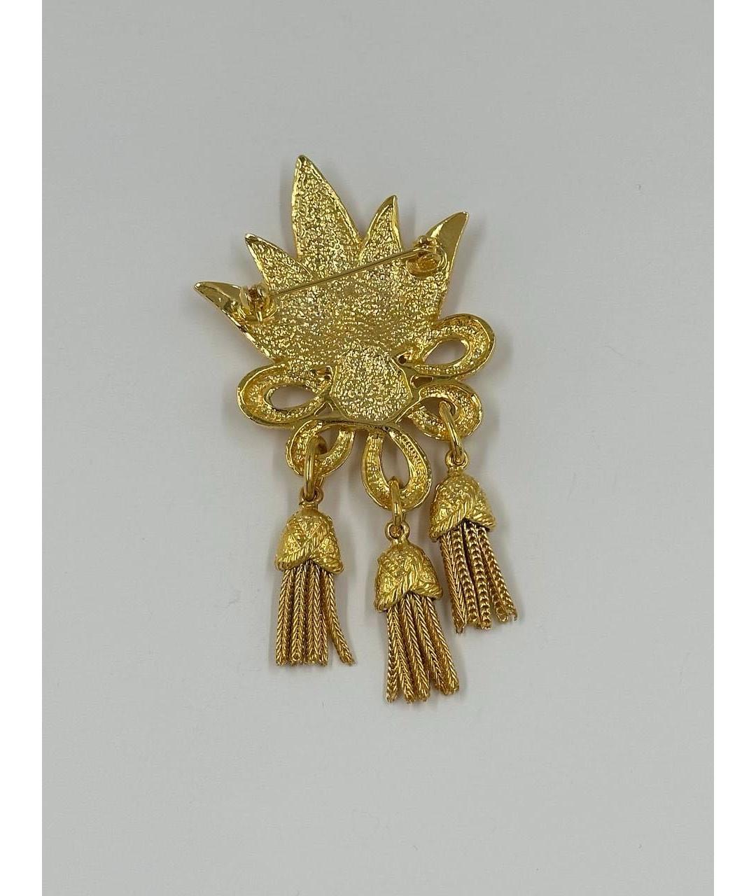 SONIA RYKIEL Золотая позолоченная булавка / брошь, фото 3