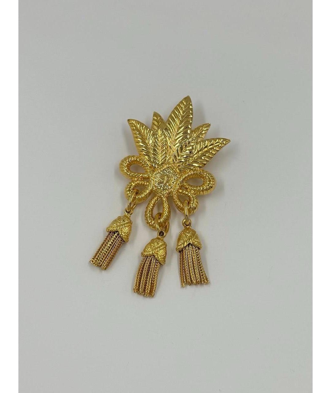 SONIA RYKIEL Золотая позолоченная булавка / брошь, фото 4