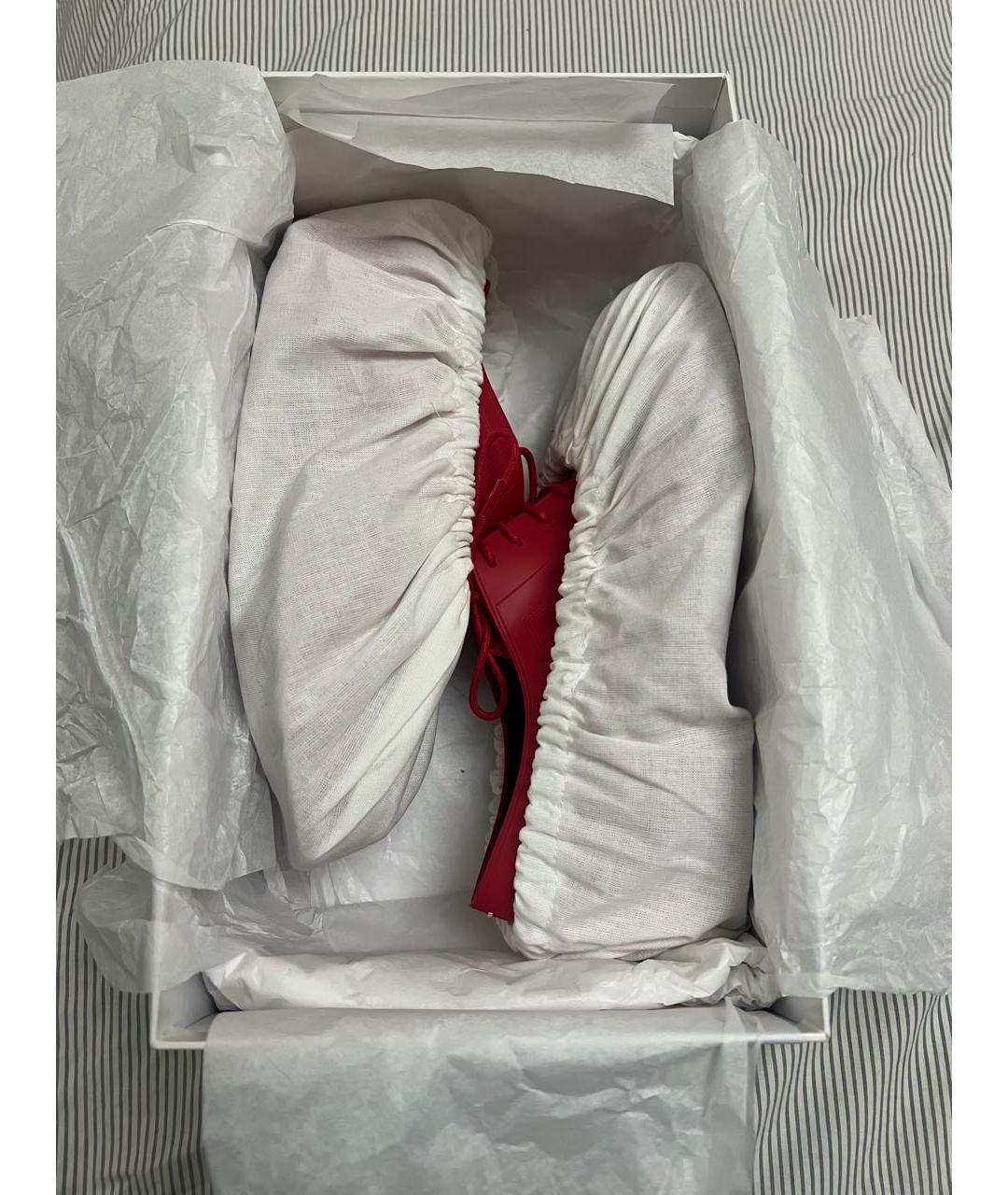 MAISON MARGIELA Красные резиновые брогги и оксфорды, фото 8