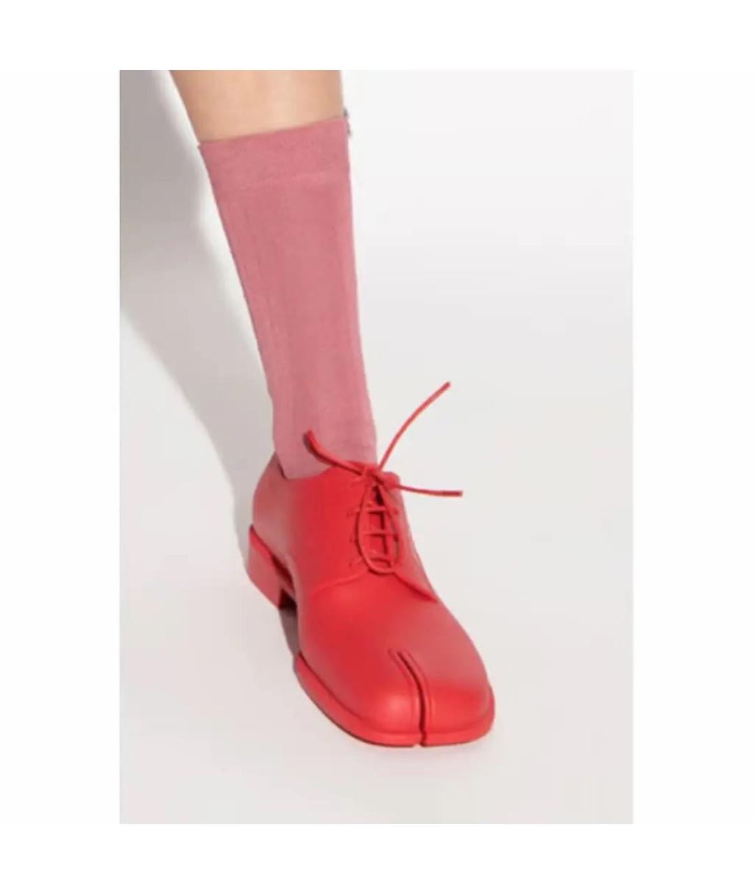 MAISON MARGIELA Красные резиновые брогги и оксфорды, фото 6