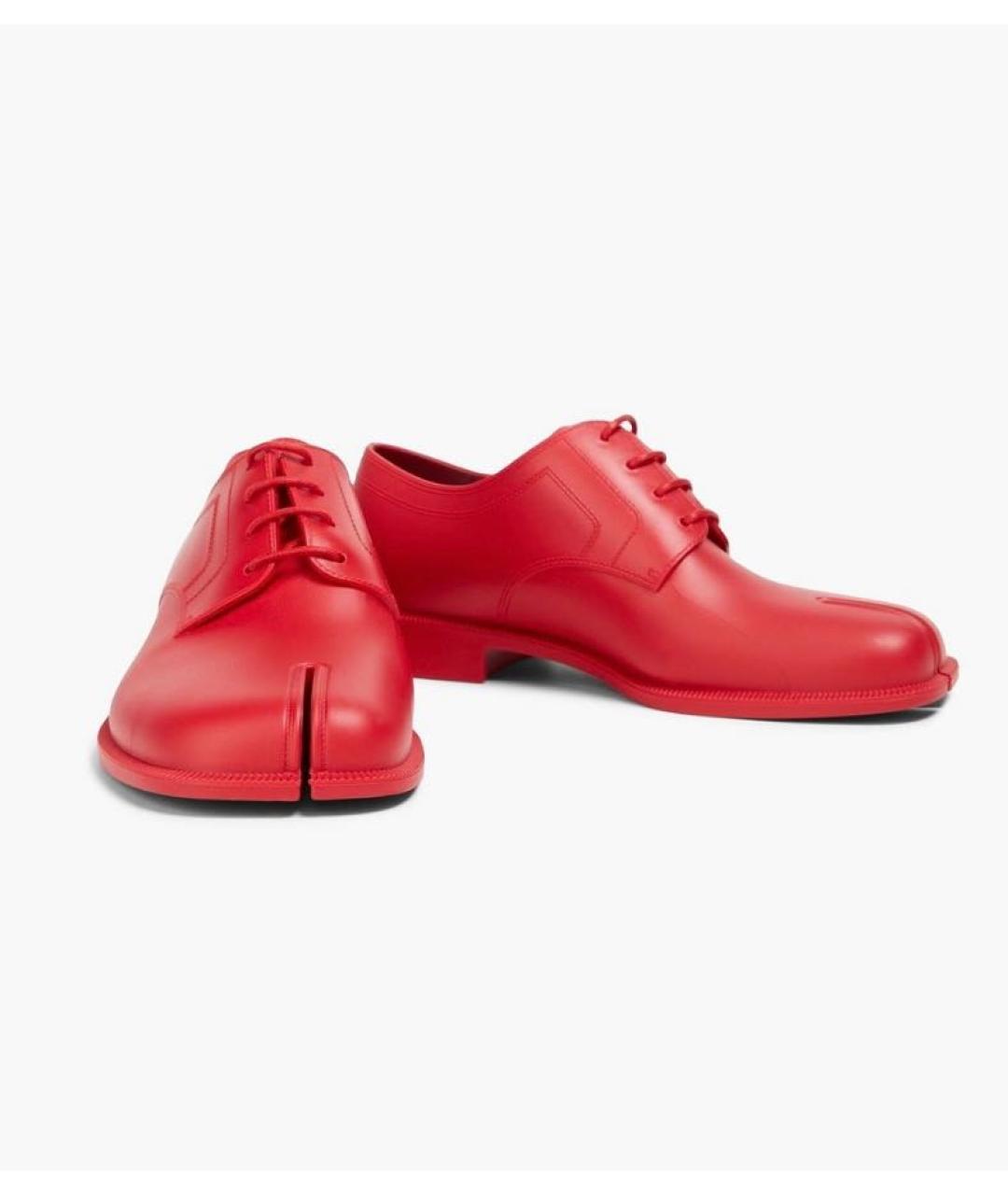 MAISON MARGIELA Красные резиновые брогги и оксфорды, фото 3