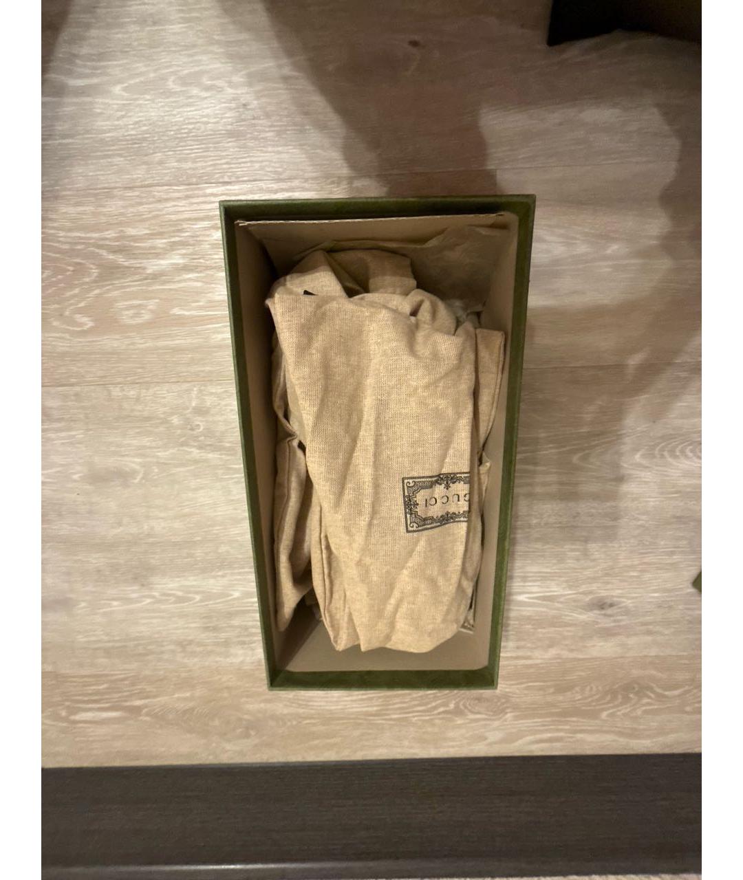 GUCCI Черные кожаные босоножки, фото 7