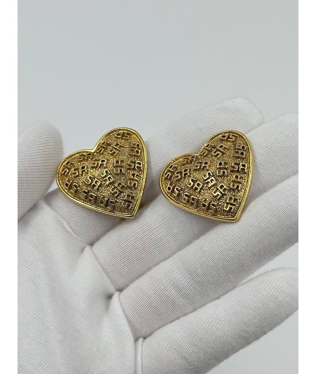 SONIA RYKIEL Золотые позолоченные клипсы, фото 5