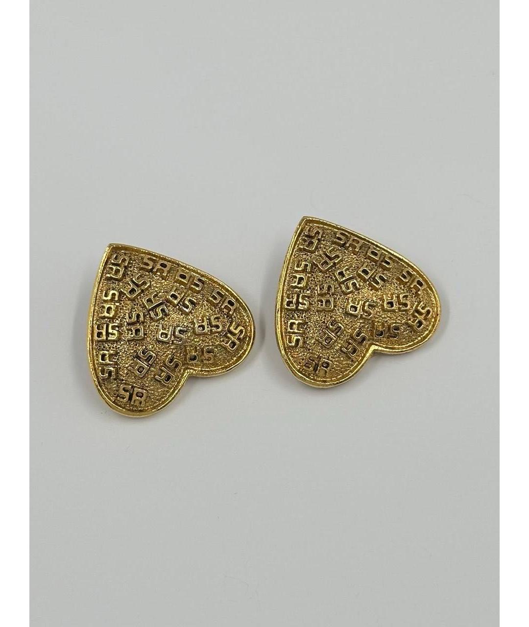 SONIA RYKIEL Золотые позолоченные клипсы, фото 2