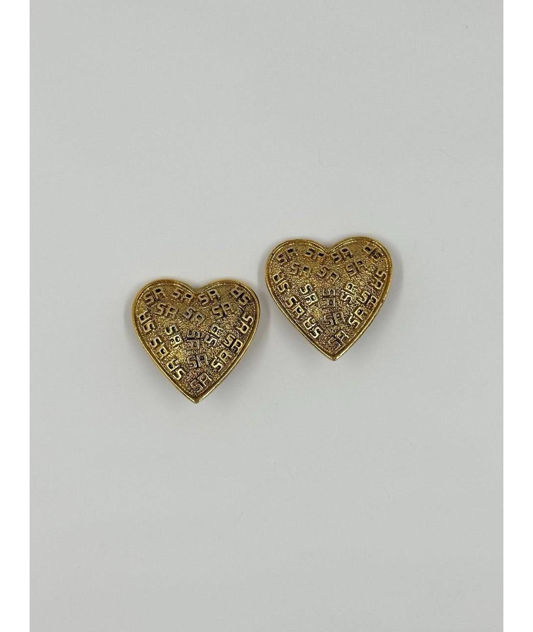 SONIA RYKIEL Золотые позолоченные клипсы, фото 7