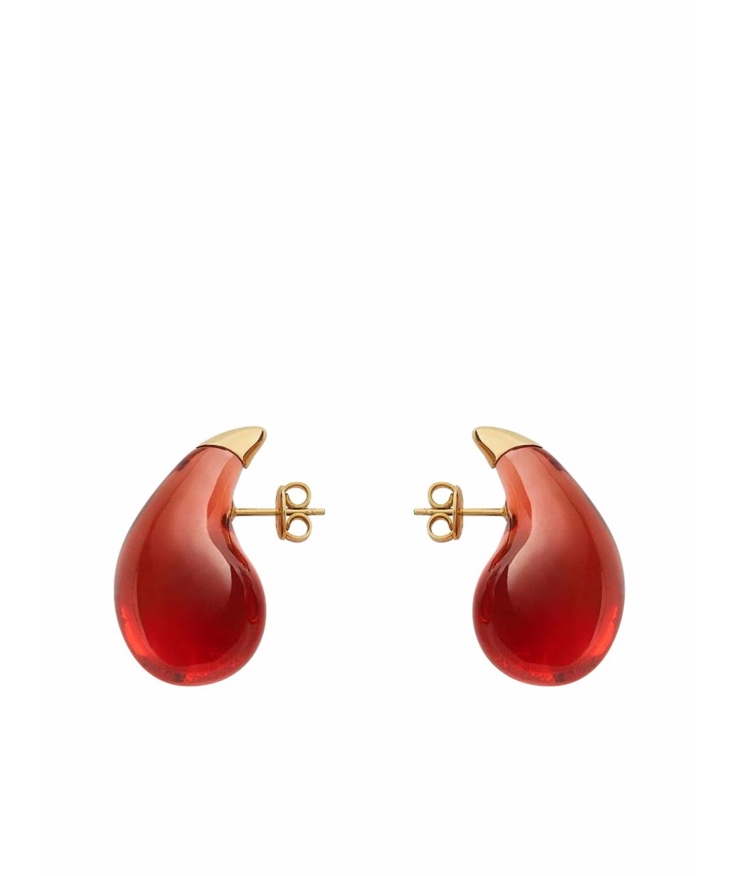 BOTTEGA VENETA Красные серебряные серьги, фото 1