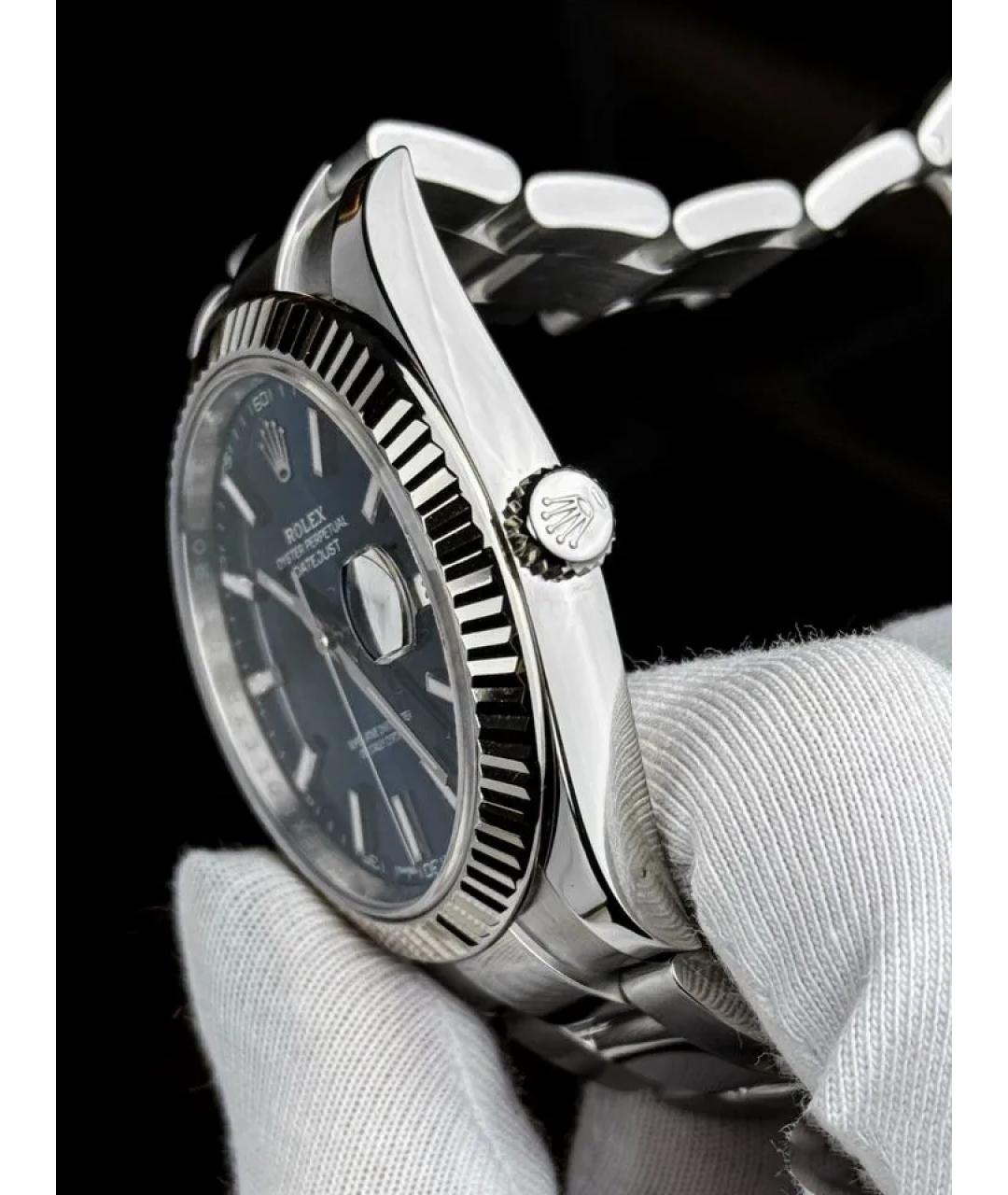 ROLEX Темно-синие часы, фото 4