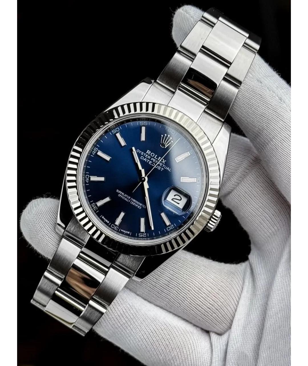 ROLEX Темно-синие часы, фото 2