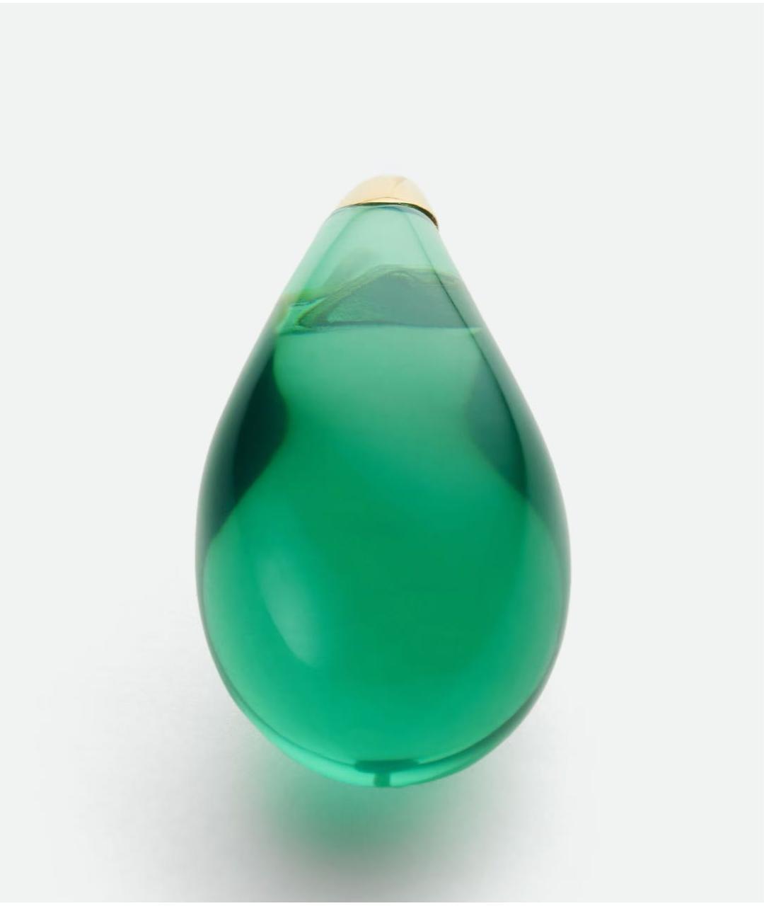 BOTTEGA VENETA Зеленые серебряные серьги, фото 4