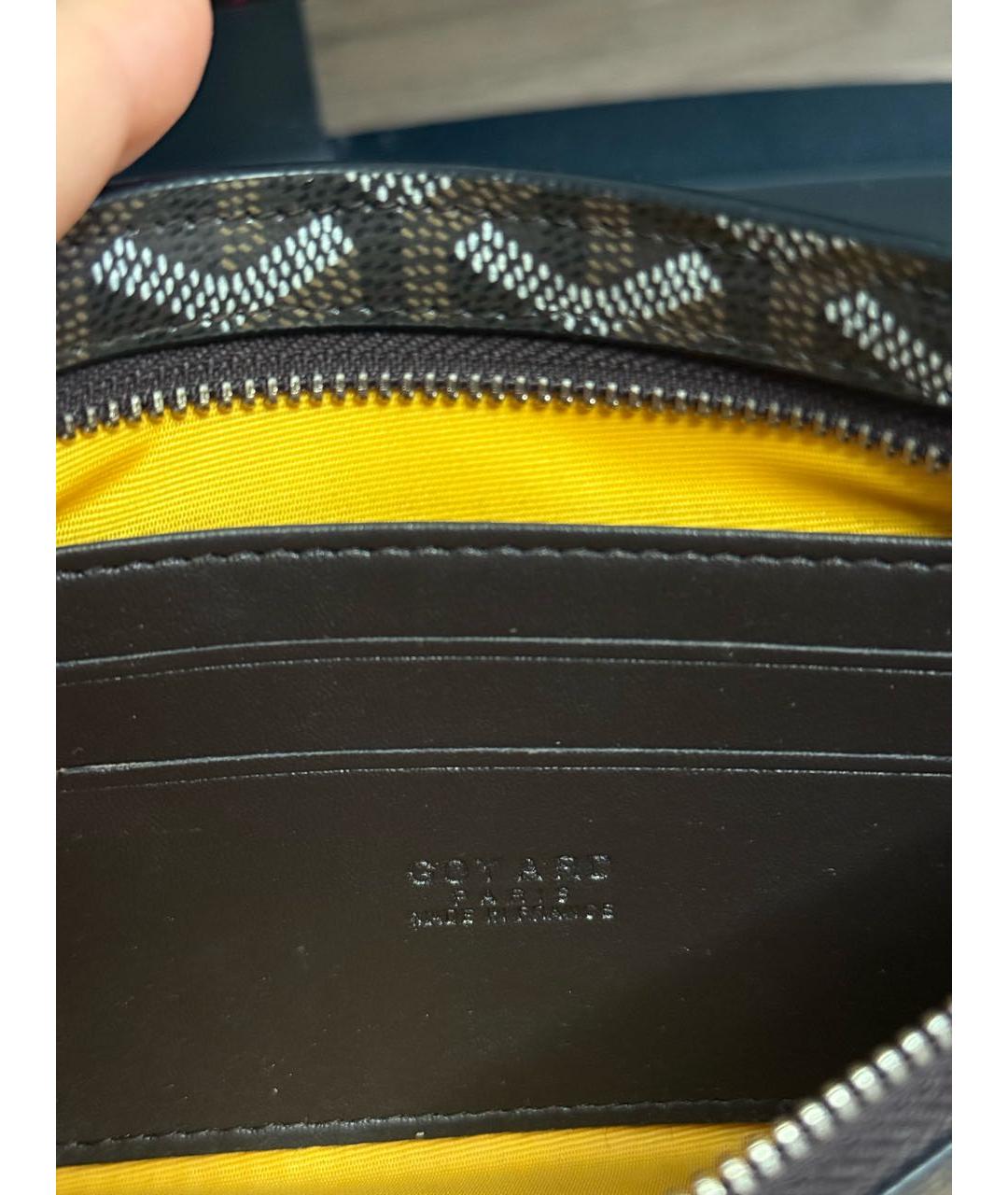 GOYARD Коричневый кожаный кошелек, фото 3