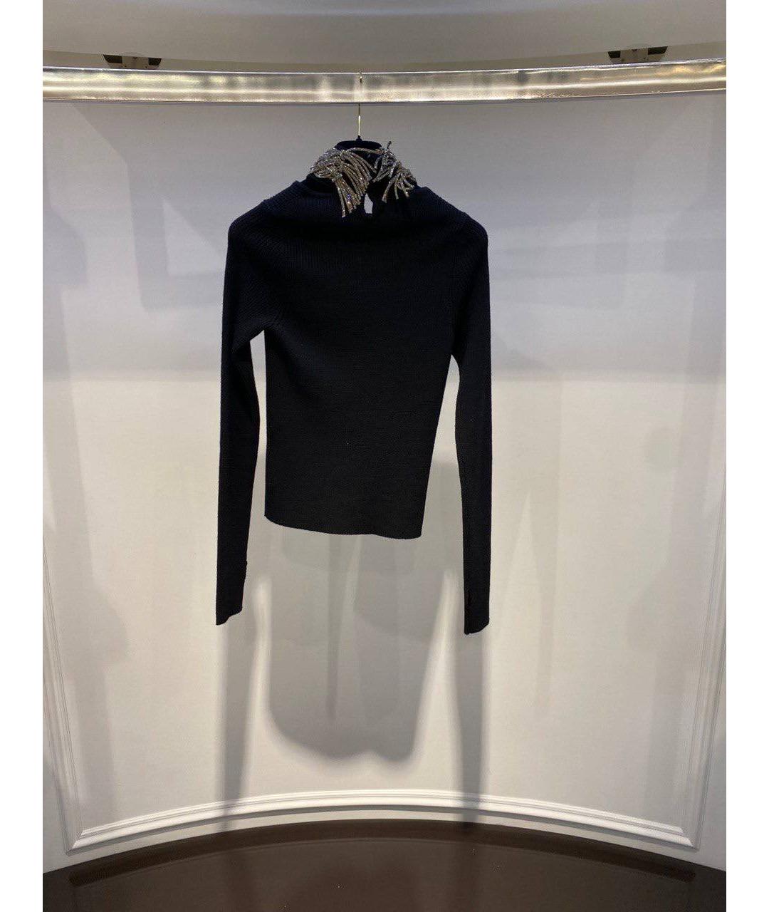 GIUSEPPE DI MORABITO Черная шерстяная водолазка, фото 3