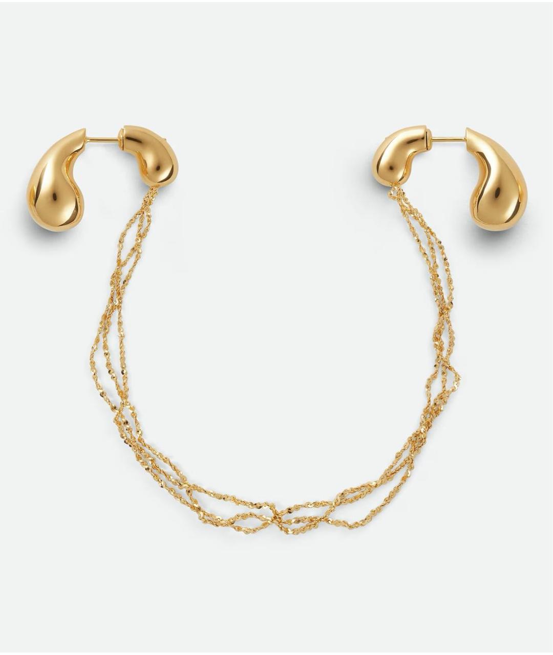 BOTTEGA VENETA Желтые серебряные серьги, фото 3