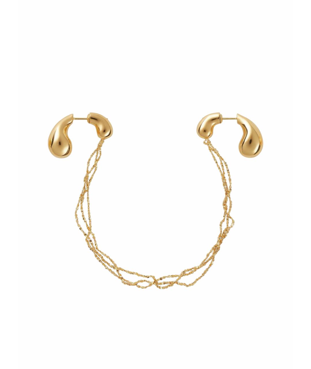 BOTTEGA VENETA Желтые серебряные серьги, фото 1