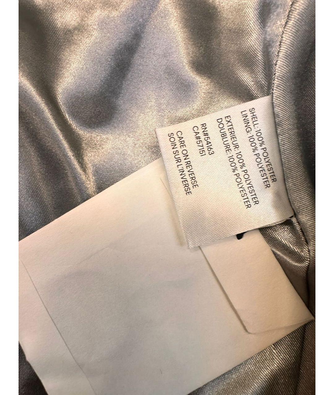 CALVIN KLEIN Фиолетовый полиэстеровый тренч/плащ, фото 5