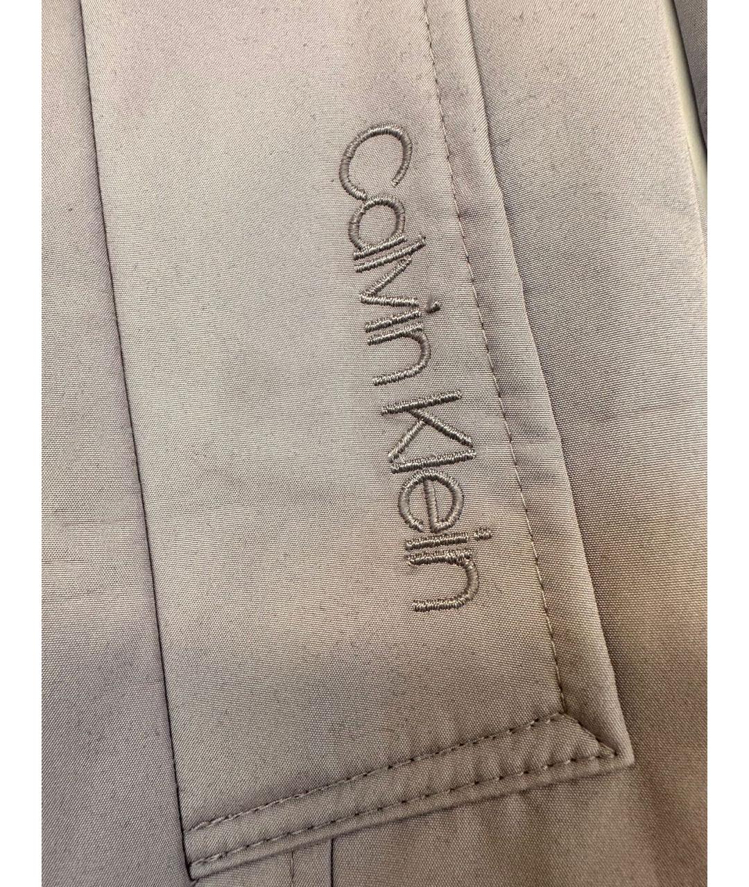 CALVIN KLEIN Фиолетовый полиэстеровый тренч/плащ, фото 7