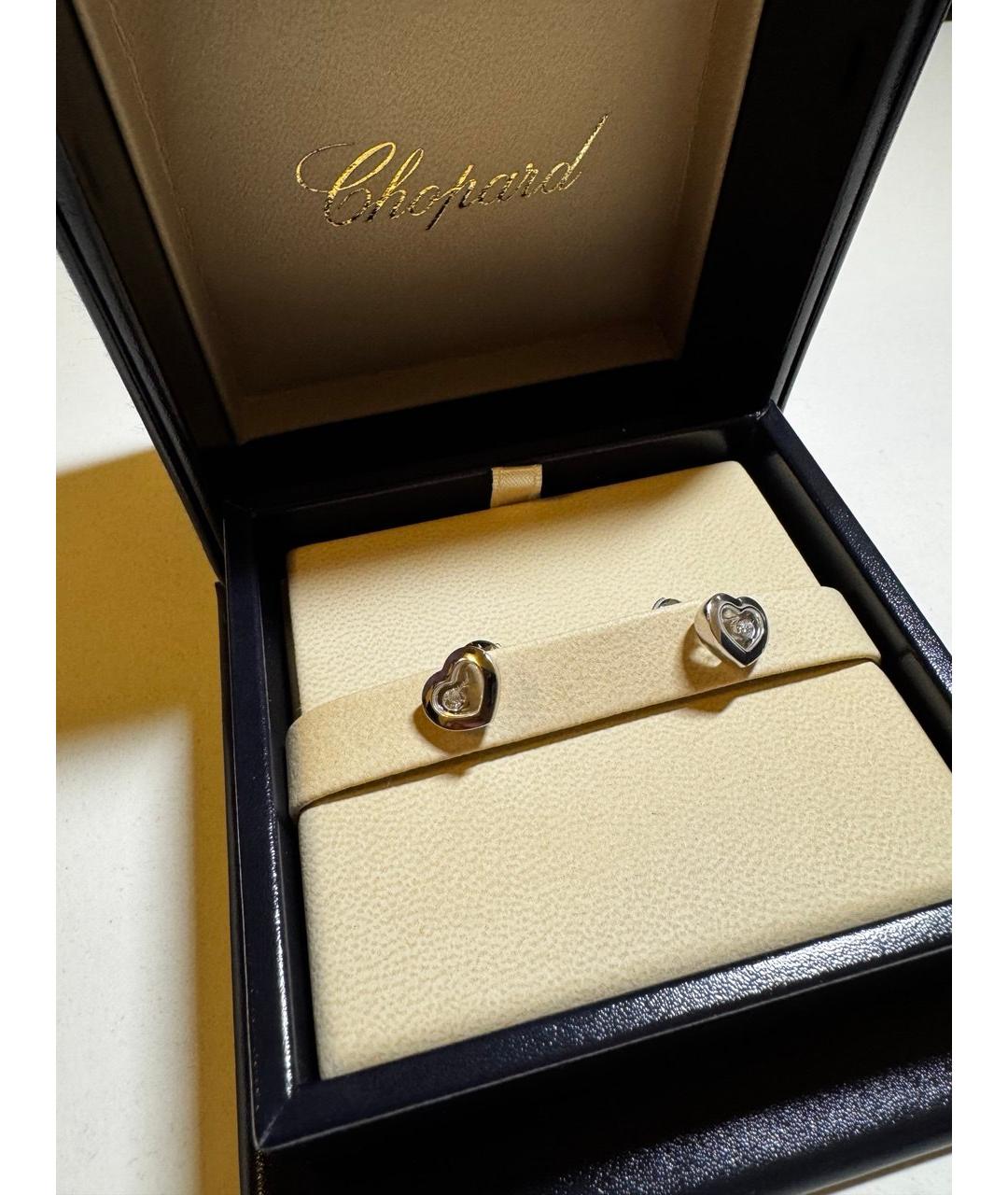 CHOPARD Серебряные серьги из белого золота, фото 3