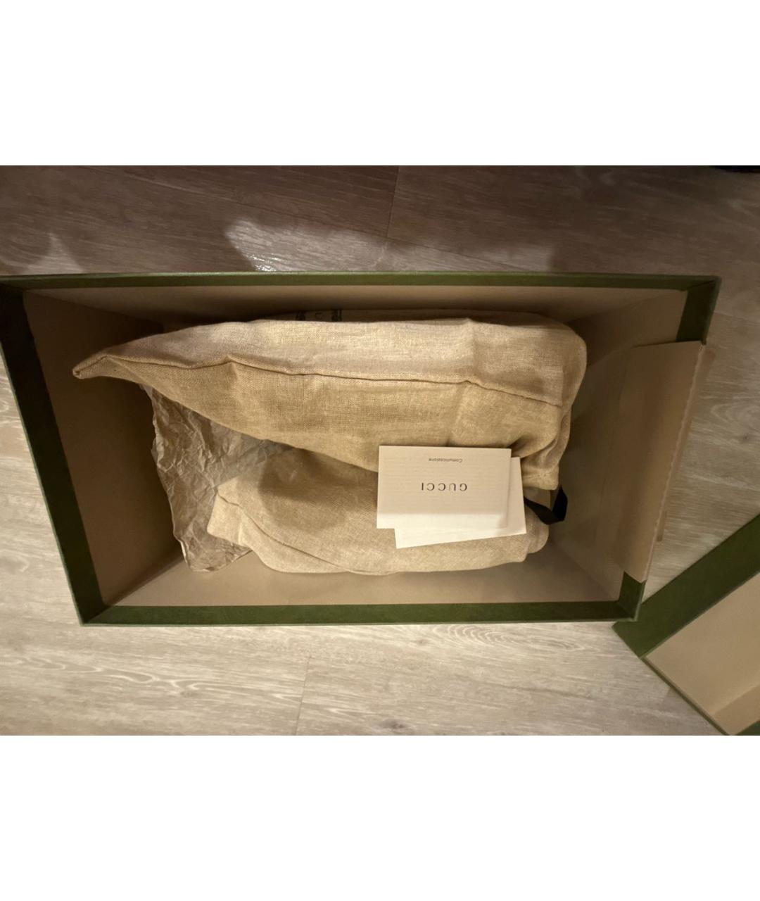 GUCCI Черные кожаные сандалии, фото 7