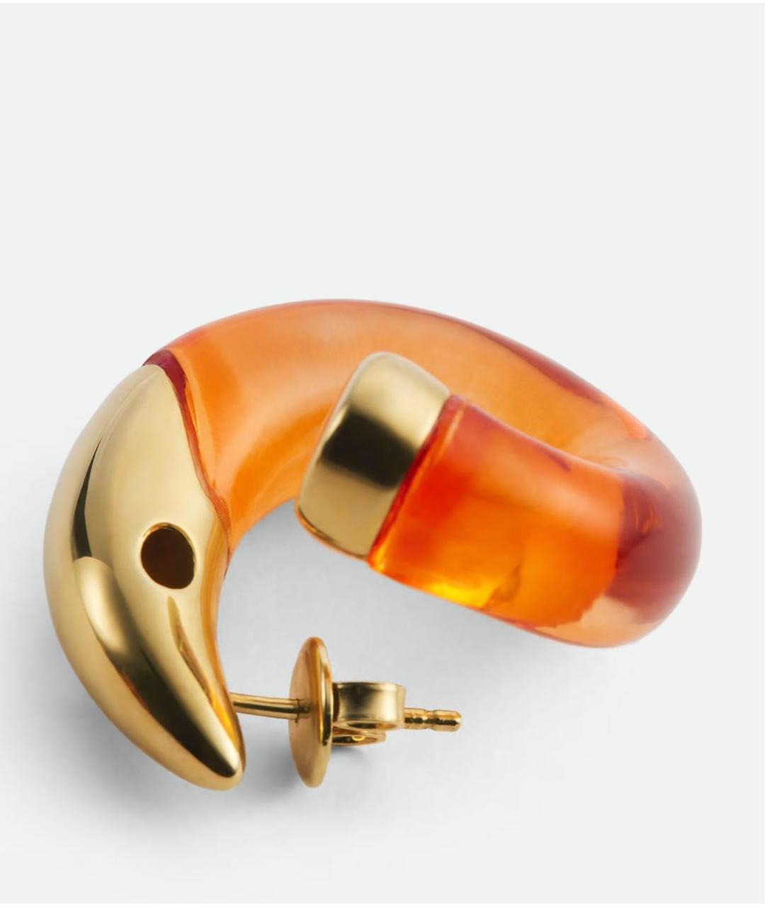 BOTTEGA VENETA Оранжевое серебряные серьги, фото 5